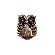 Owl Bird Charm 8x10mm 3pcs.