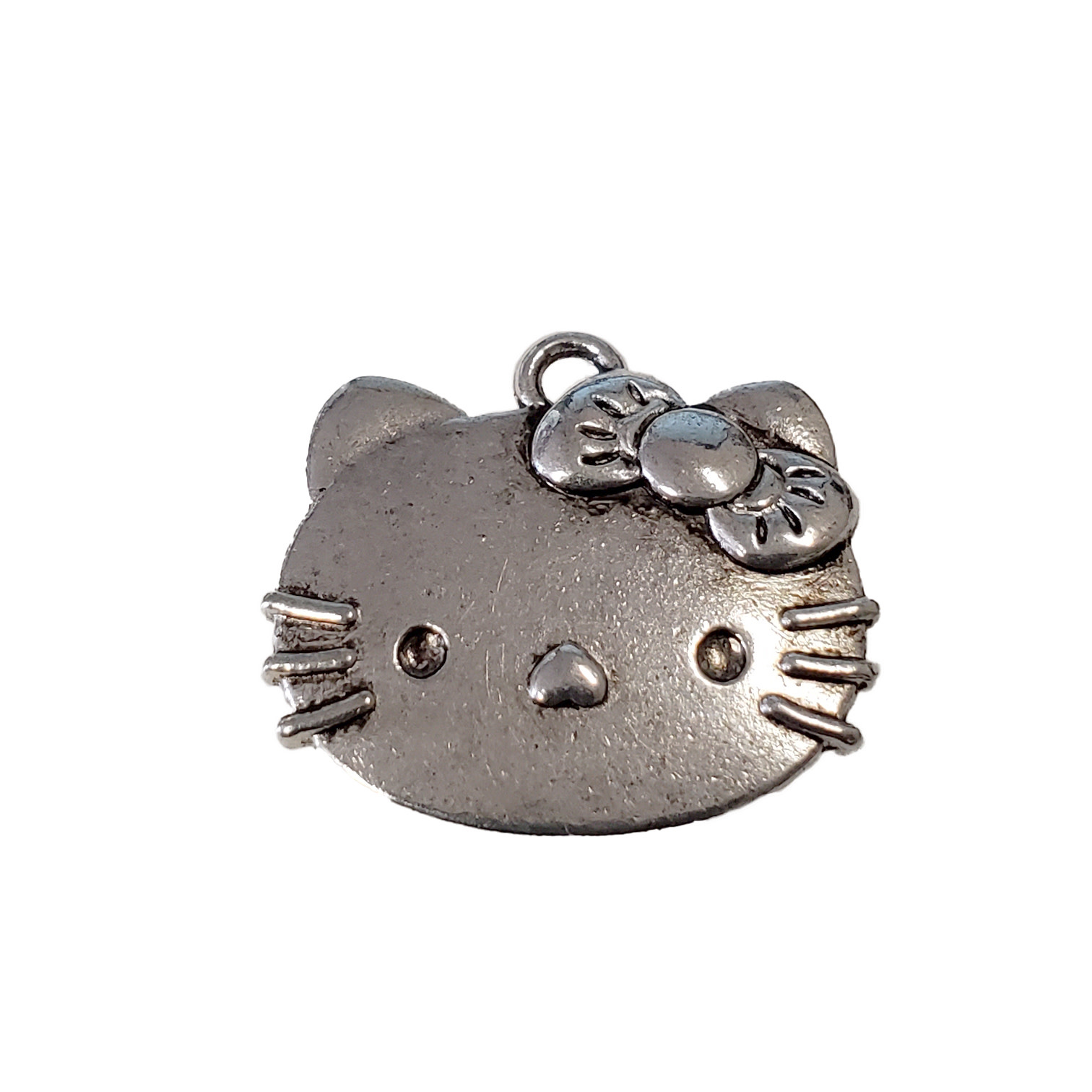 Hello Kitty Charm with Loop 20x18mm 3pcs. - Bead World