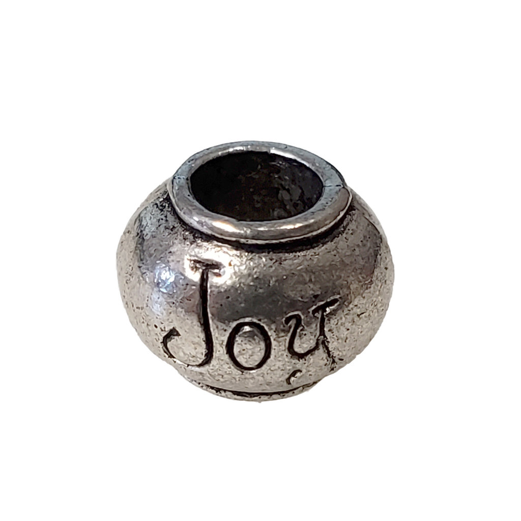 Large Hole Joy Charm 11x9mm 3pcs.