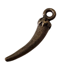 Gold Chili Pepper Charm 5x25mm 3pcs.