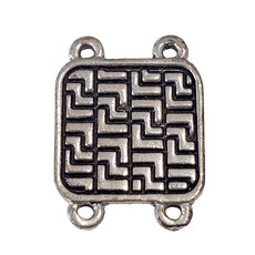 Tetris Puzzle Charm 14mm 3pcs.