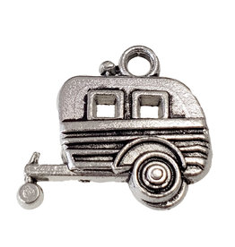 Camping Trailer Charm  19x18mm 3pcs.