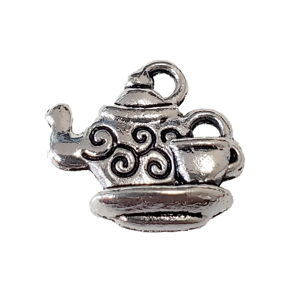 Teapot and Cup Charm 15x14mm 3pcs.