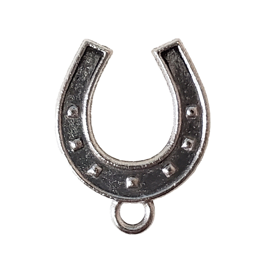 Flat Horseshoe Charm 15x17mm 3pcs.