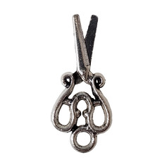 Vintage Scissor Charm 13x27mm 3pcs.