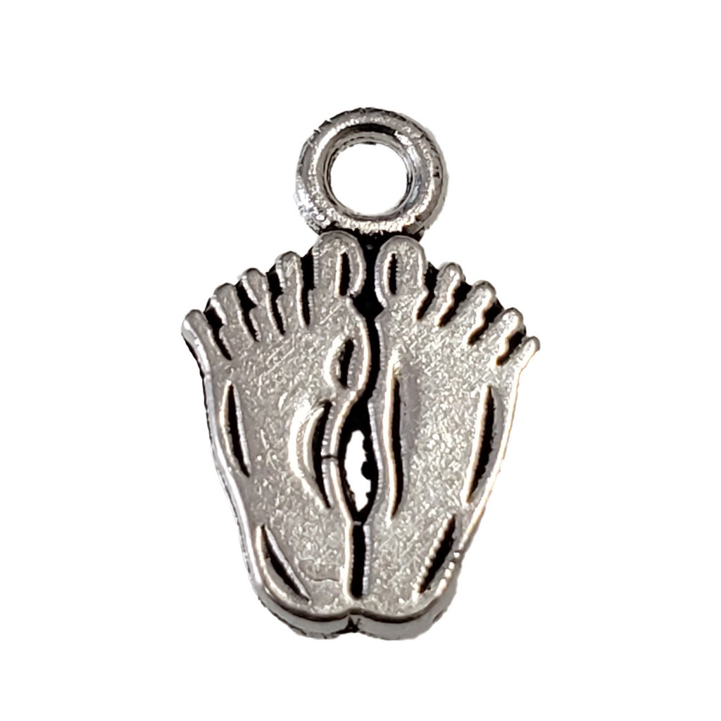 Feet Charm 9x15mm 3pcs.