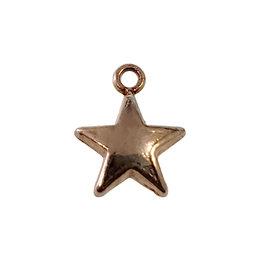 Gold Small Star Charm 8mm 3pcs.