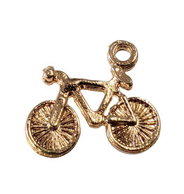 Gold Bike Charm 15x14mm 3pcs.