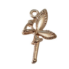 Gold Fairy Charm 14x22mm 3pcs.