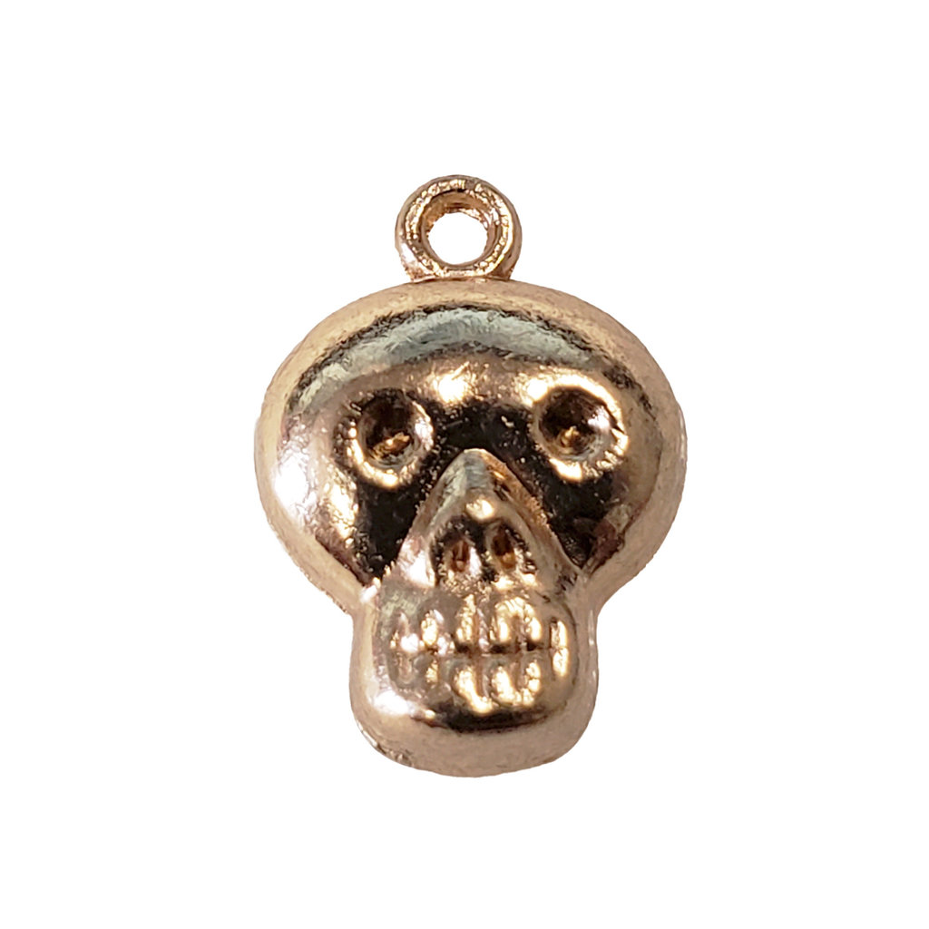 Gold Skull 10x11mm 3pcs.