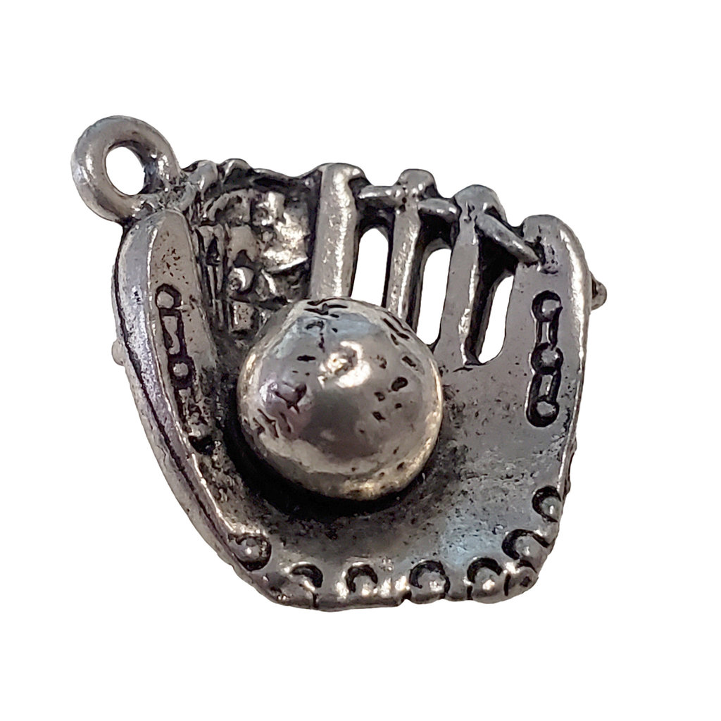 Baseball Glove with Ball Charm 17x17mm 3pcs.