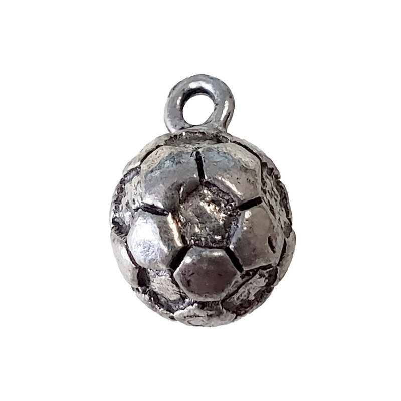 Soccer Ball Charm 8mm 3pcs.