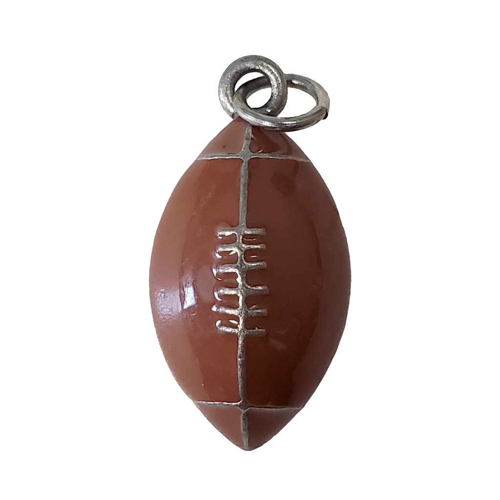 Football Enamel Charm 16x28mm 2pcs.