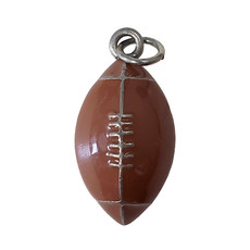 Football Enamel Charm 16x28mm 2pcs.