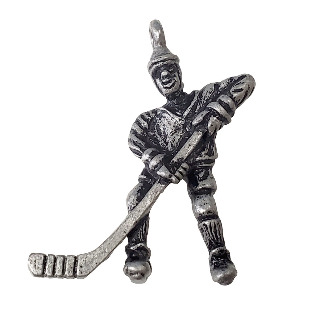 Hockey Player Charm 16x32mm 2pcs.