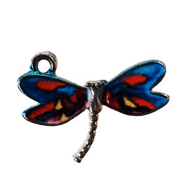 Dragonfly Enamel Charm 22x17mm 3pcs.