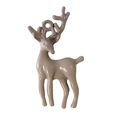 Deer - Beige Colored Charm 16x31mm 3pcs.