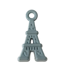 Eiffel Tower - Mint Colored Charm 9x17mm 3pcs.
