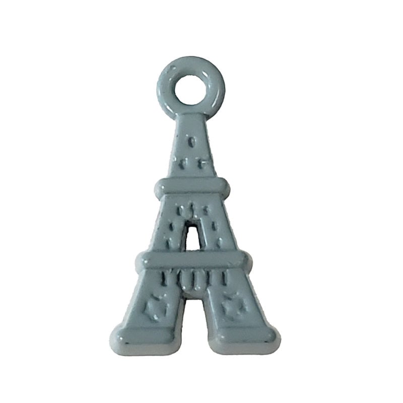 Eiffel Tower - Mint Colored Charm 9x17mm 3pcs.