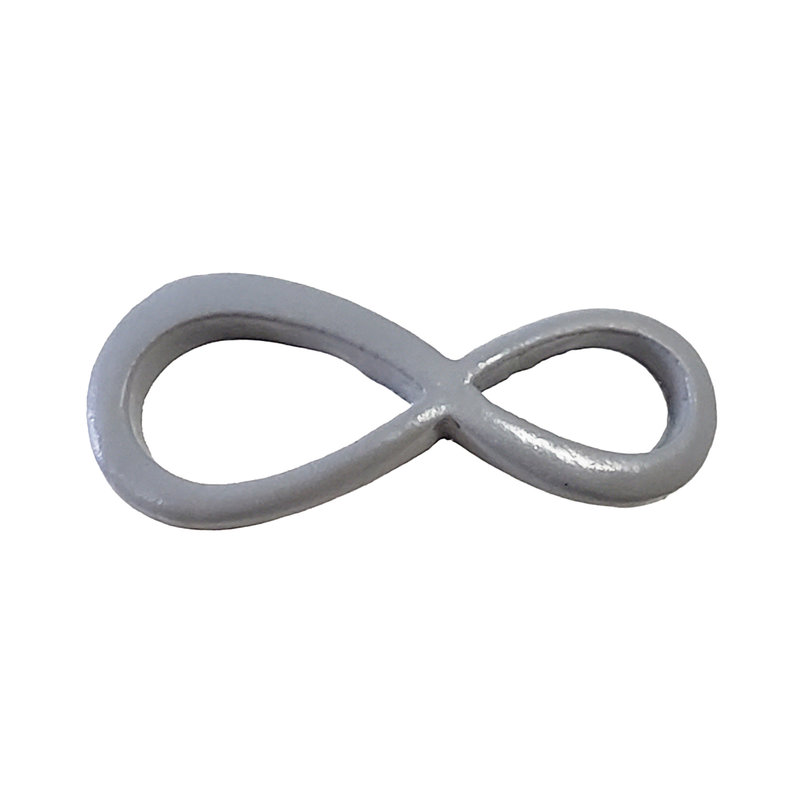 Infinity - Grey Colored Charm 20x9mm