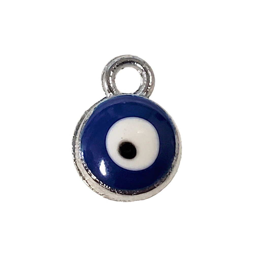 Evil Eye - Dark Blue Charm 7mm 3pcs.