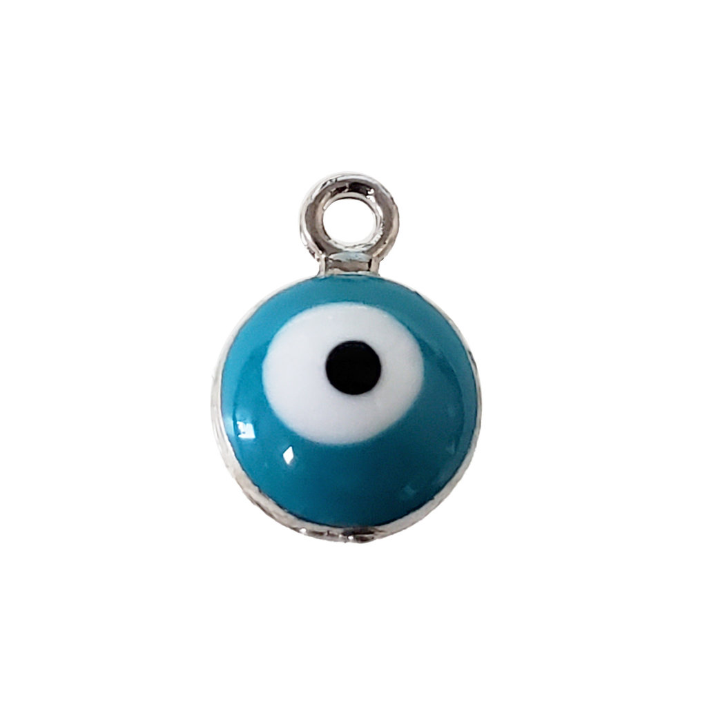 Evil Eye - Light Blue Charm 7mm 3pcs.