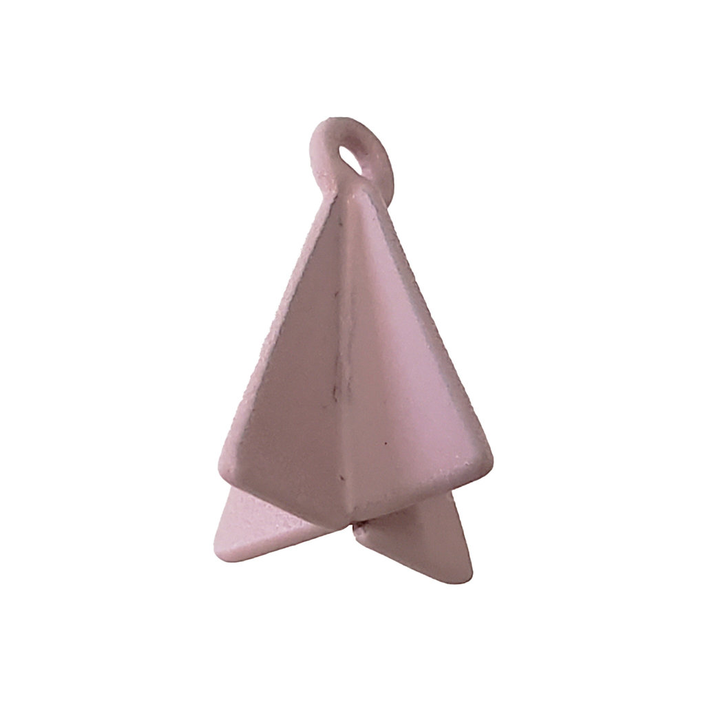 Double Triangle - Pink Colored Charm 8x17mm 3pcs.