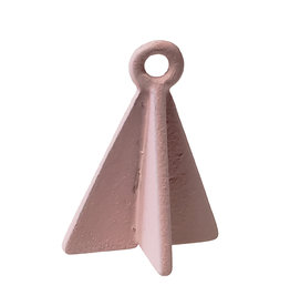 Double Triangle - Pink Colored Charm 8x17mm 3pcs.