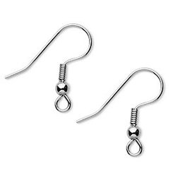 Stainless Steel Ball and Coil Earring Hooks