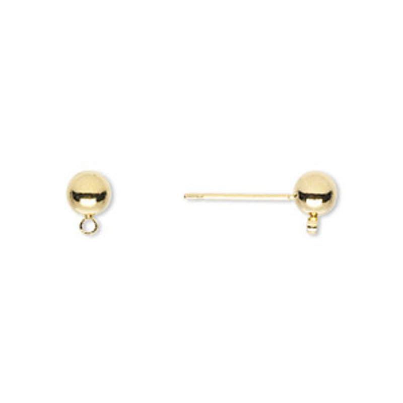 Stainless Steel Ball Earring Stud