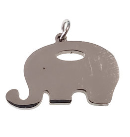 Bead World Plain Elephant Stainless Steel 19x13mm