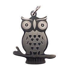 Bead World Hoot Owl  Stainless Steel  17x13.5mm