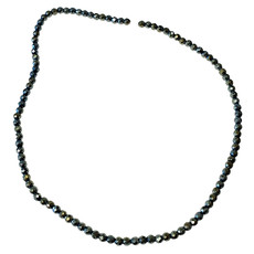 Faceted Round Hematite Beads 4mm 16"