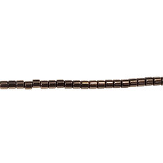 Small Tube Hematite Beads 1.5mm 16"