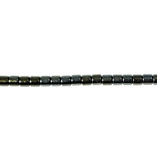 Medium Tube Hematite Beads 2mm 16" Strand