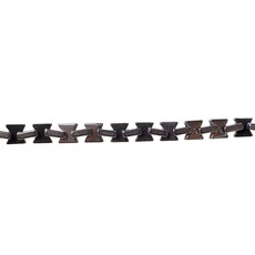 Hematite Hourglass Beads 6mm 16" Strand