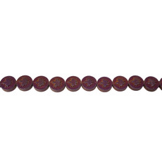 Maple Leaf Hematite Beads 10mm 16" Strand