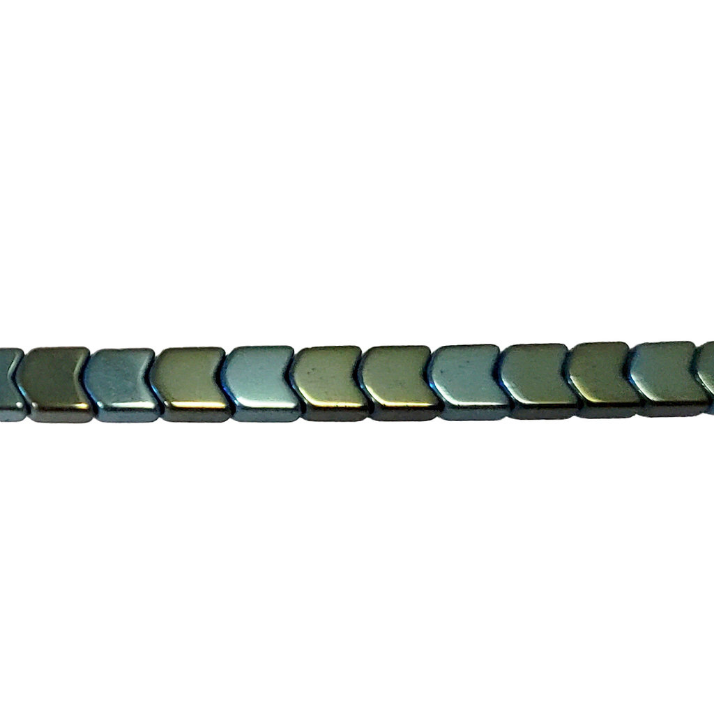 Small Arrowhead Hematite Beads 5mm 16" Strand