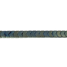 Arrowhead Hematite Beads 6mm 16" Strand