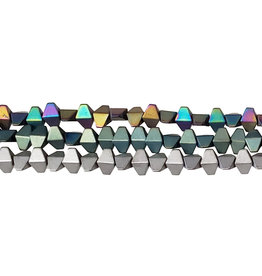 Diamond Hematite Beads 6mm 16" Strand