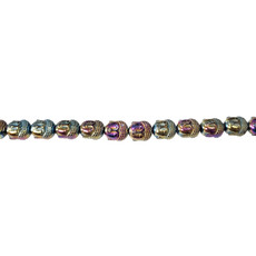 Buddha Head Hematite Beads 10mm 16" Strand