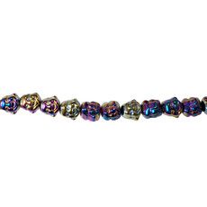 Laughing Buddha Hematite Beads 8mm 16" Strand