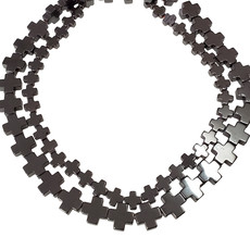 Cross Hematite Beads 16" Strand