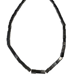 Rectangular Hematite Beads 4x6mm 16" Strand