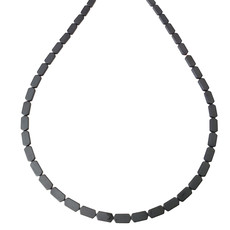 Matte Elongated Hexagon Hematite Beads 4x9mm 16" Strand