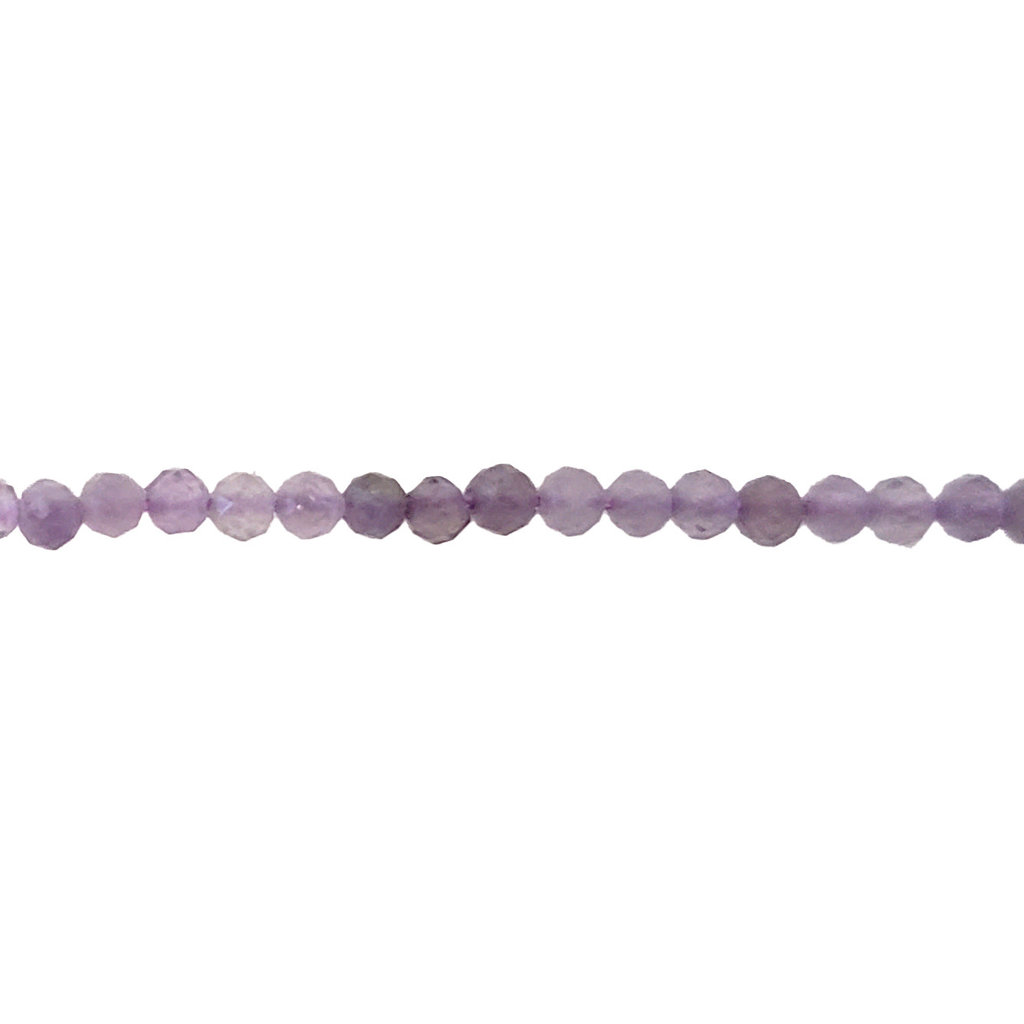 Amethyst Lavender Faceted 16" Strand 2mm