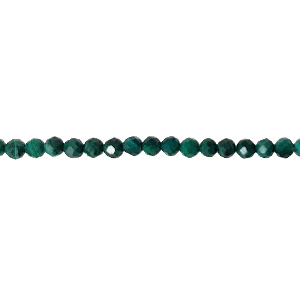 Bead World Malachite Faceted 16" Strand