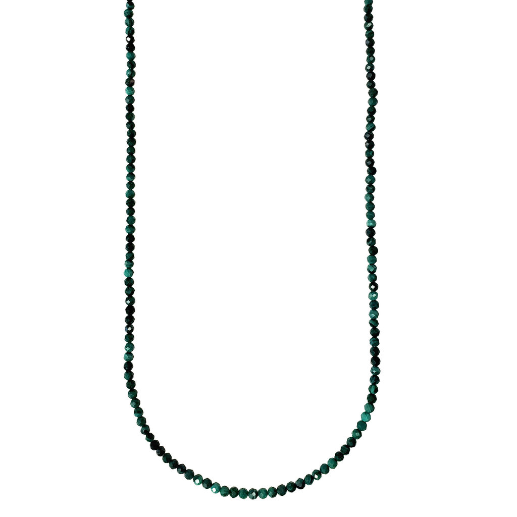 Bead World Malachite Faceted 16" Strand