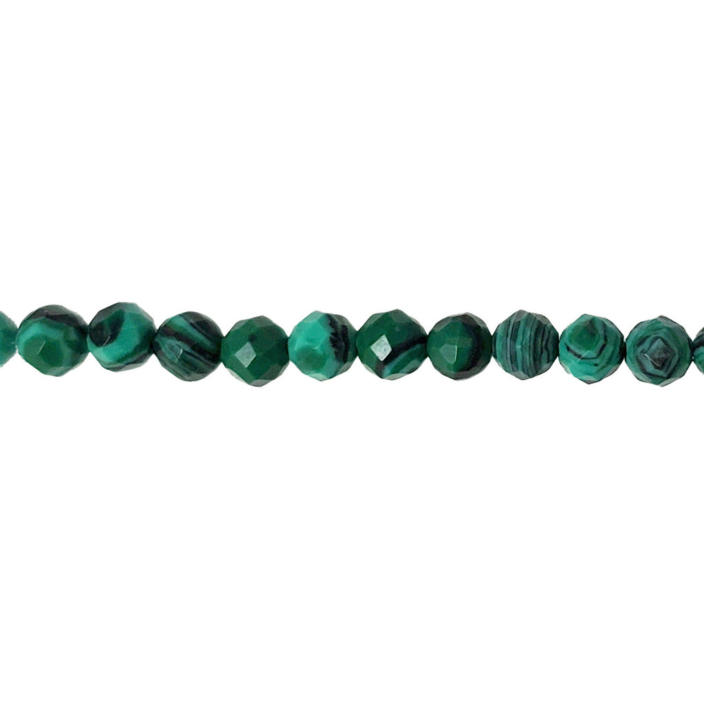 Bead World Malachite Faceted 16" Strand