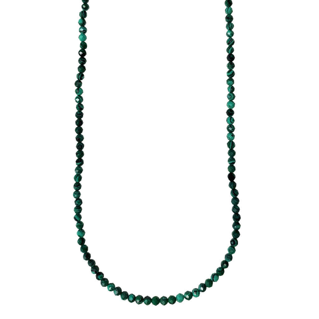 Bead World Malachite Faceted 16" Strand